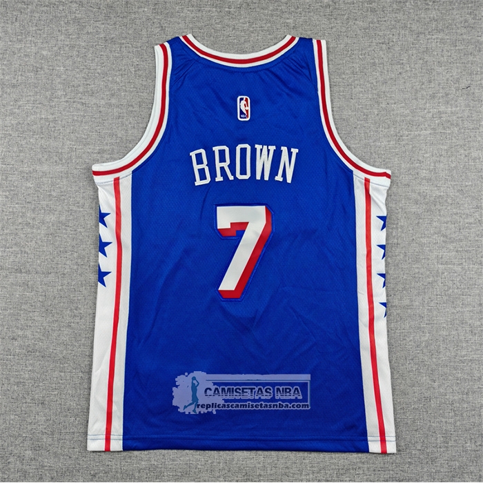 Camiseta Nino Philadelphia 76ers Jaylen Brown NO 7 Icon 2025-26 Azul
